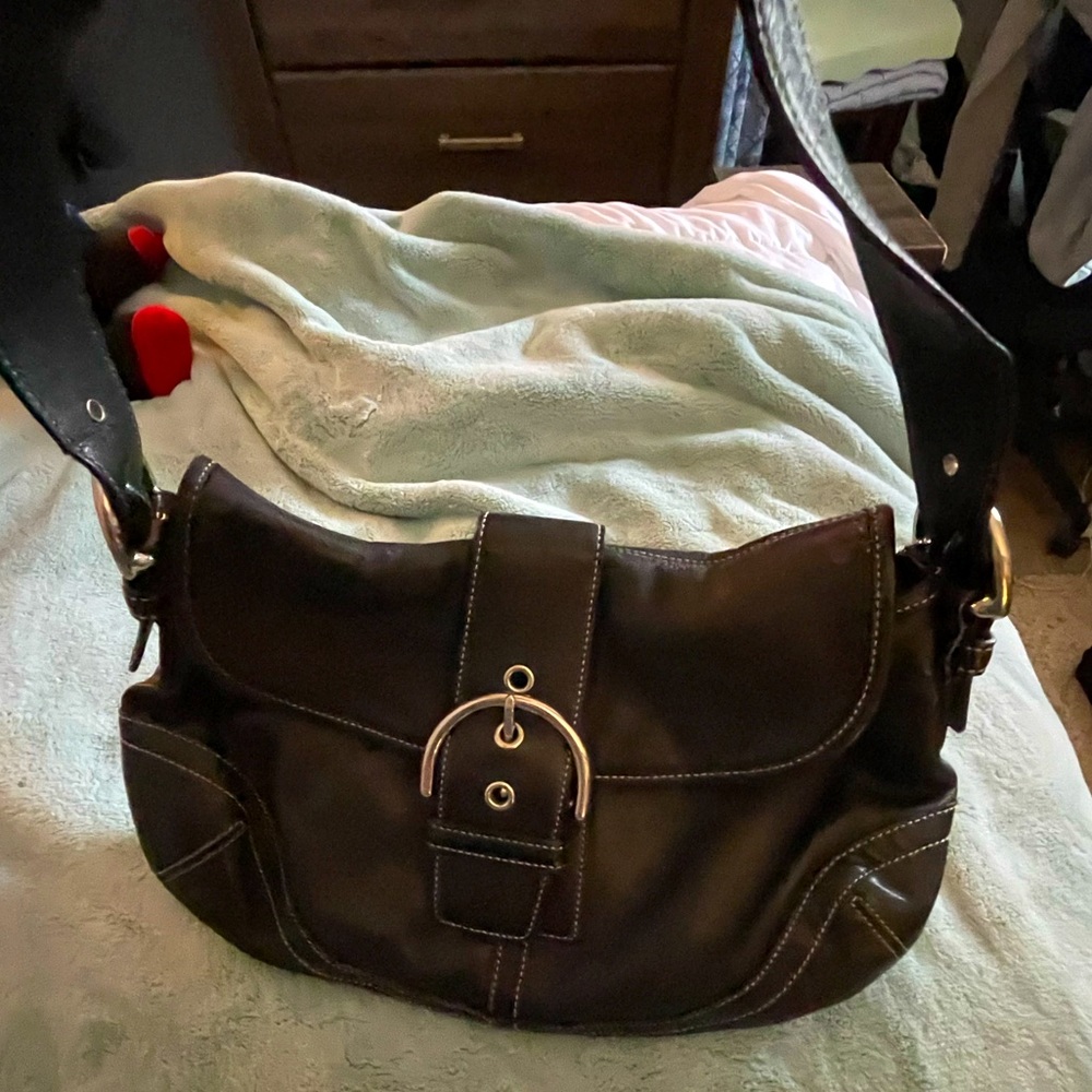 Black Coach shoulder bag